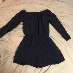 Navy Blue Romper
